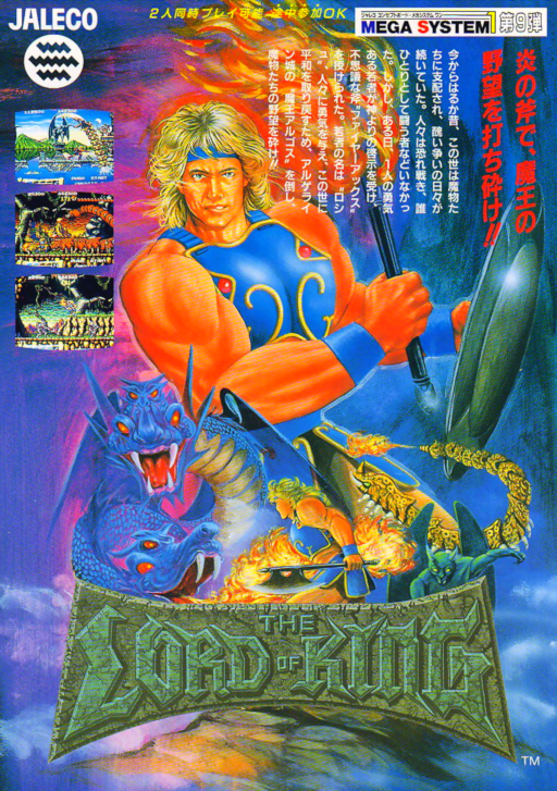The Lord of King (Japan) Arcade Game Cover